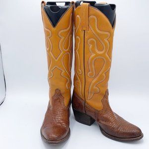 Morgan & Miller Tall Cowboy Boots Snake & Leather